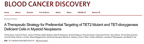 研究者形貌了一种新型靶向抗癌药物，，，，这种药物可能会有用地治疗某些常见的白血病。。。。